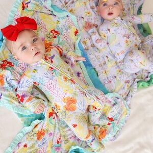 Posh peanut Disney the little mermaid onesie size 6-9 M